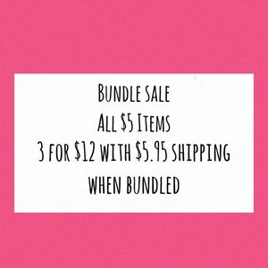 3/$12⭐️BUNDLE SALE $5 ITEMS